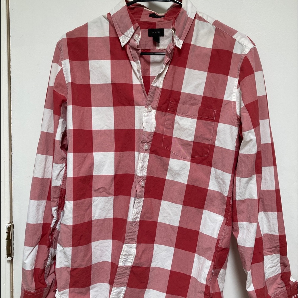 J.Crew Red Check Shirt - Picture 2 of 5